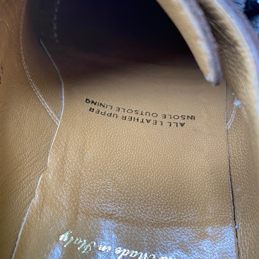 Gravati Split Toe Monk Strap Suede Dress Shoes Mens 8.5M Brown Leather Italy - Picture 11 of 12